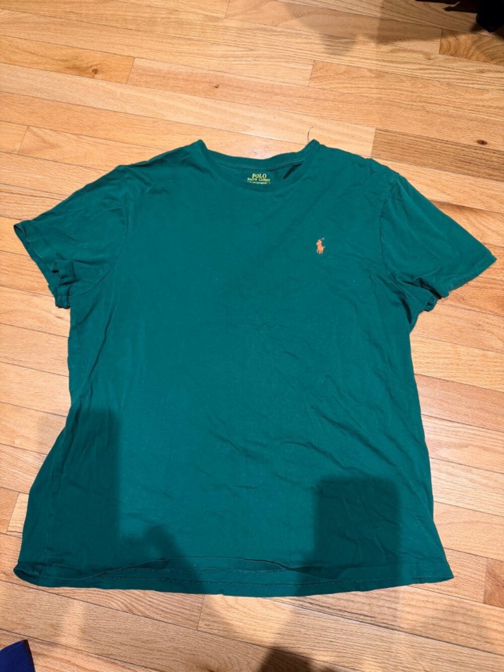 Polo Ralph Lauren Custom Slim Fit T-Shirt Mens XL Green Pony Logo
